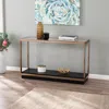 Sei Lexina Glass Top Console Table
