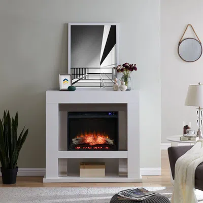 Sei Lirrington Stainless Steel Touch Screen Electric Fireplace