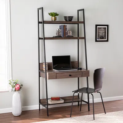 Sei Lizvan Industrial Ladder Desk With Storage
