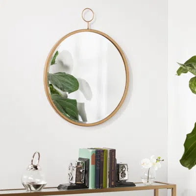 Sei Lorena Decorative Wall Mirror Antique Bronze