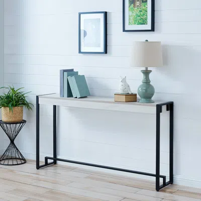 Sei Macen Console Black With Distressed White