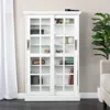 Sei Media Cabinet With Sliding Doors White