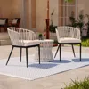 Sei Melilani Outdoor Chairs With Cushions 2pc Set