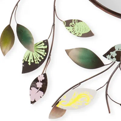 Sei Millara Decorative Metallic Leaf Wall Mirror