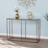 Sei Nicholance Contemporary Glass Top Console Table