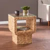 Sei Pallston Water Hyacinth Accent Table