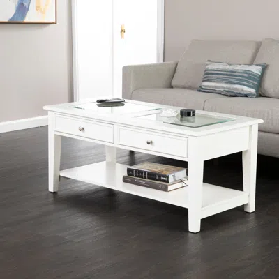 Sei Panorama Glass Top Coffee Table