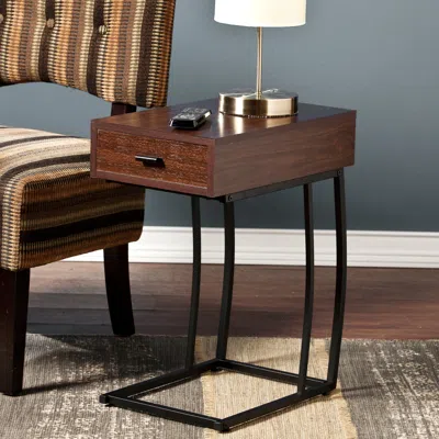 Sei Porten Side Table With Power & Usb