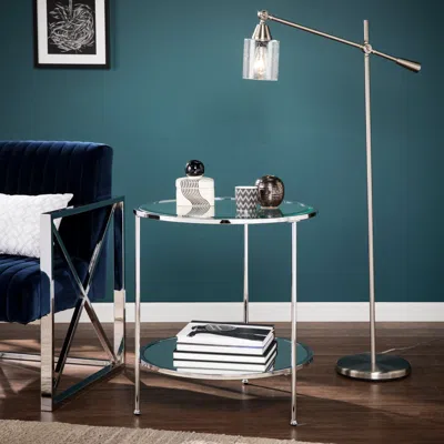 Sei Risa End Table - Glam Style - Chrome