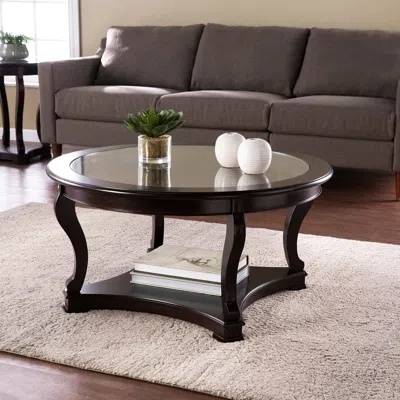 Sei Round Cocktail Table Black