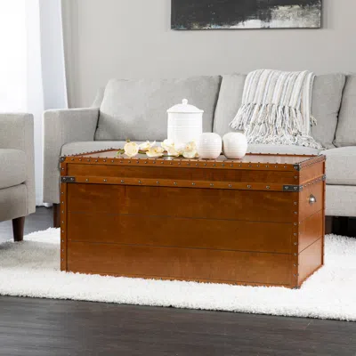 Sei Steamer Trunk Coffee Table