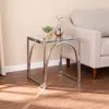 Sei Stevenly Square Glass Top End Table