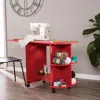 Sei Stradville Expandable Rolling Sewing Table Craft Station Red