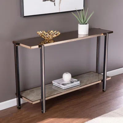 Sei Thornsett Console Table With Mirrored Top