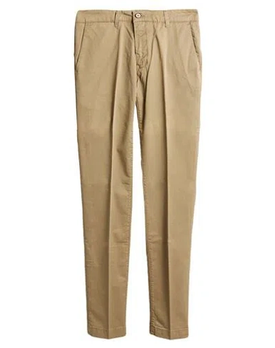 Sei Tre Sei Man Pants Khaki Size 31 Cotton, Elastane In Beige