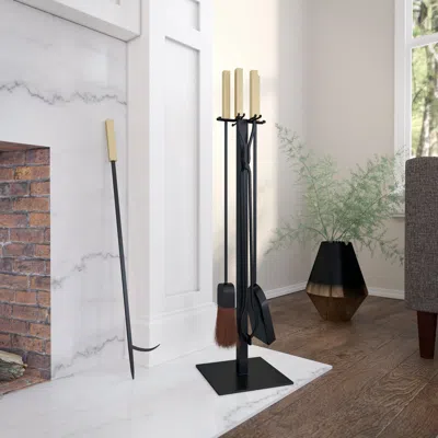 Sei Vancedale Modern Fireplace Tools - 4pc Set