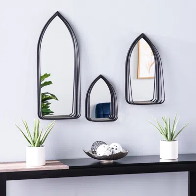 Sei Wygen Decorative Mirrors With Shelves - 3pc Set