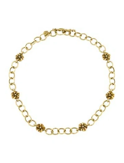 Pre-owned Seidengang 18k Diamond Flower Collar Necklace, 16" In Multi
