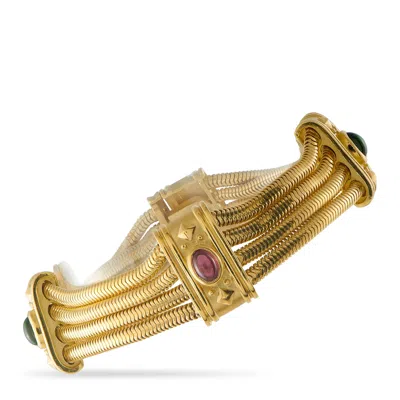 Seidengang 18k Yellow Gold Multi-gemstone Bracelet Sg01-062226