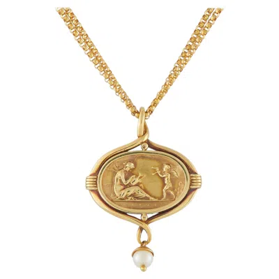 Pre-owned Seidengang 18k Yellow Gold Pendant Necklace