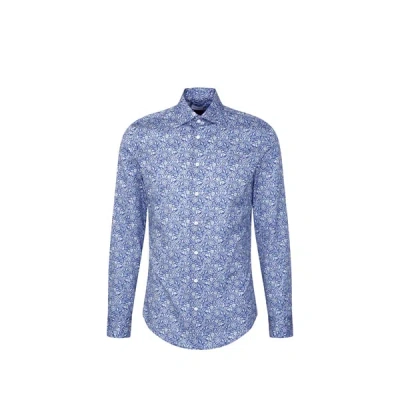 Seidensticker Chemise À Motif En Coton In Blue