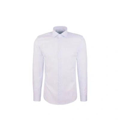 Seidensticker Chemise À Rayures En Coton In Blue