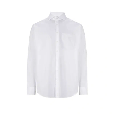 Seidensticker Chemise Droite En Coton In White