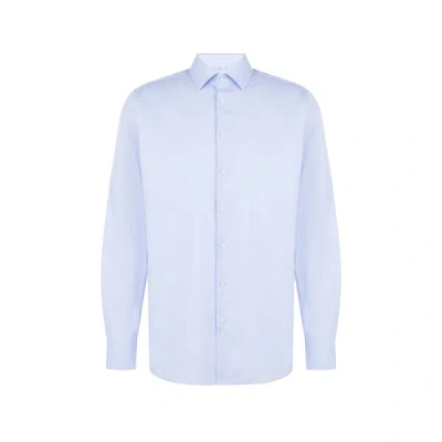 Seidensticker Kent-collar Striped Shirt In Blue