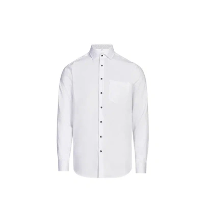 Seidensticker Chemise Slim En Coton In Blanc