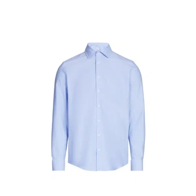 Seidensticker Chemise Slim En Coton In Bleu