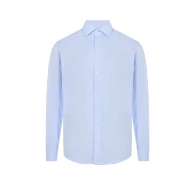 Seidensticker Chemise Slim En Coton In Bleu