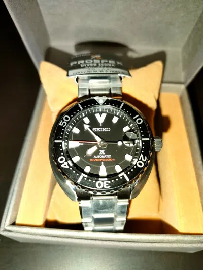 Pre-owned Seiko [ 1 Day Shipping ]  Prospex Sbdy085 Mini Turtle Black Automatic Watch