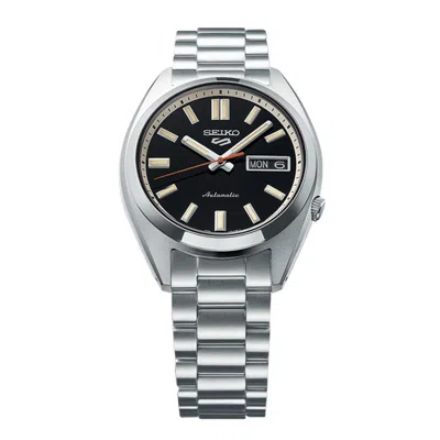 Seiko Men's Automatic 5 Sports Midsize Stainless Steel Bracelet Watch 37mm In Metallic