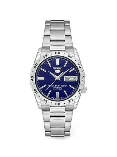 Seiko 5 Automatic 37mm Watch In Blue