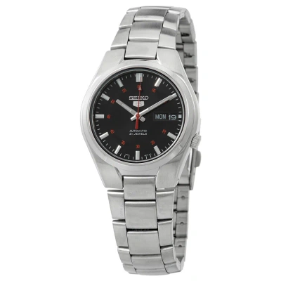 Seiko 5 Automatic Black Dial Men's Watch Snk617k1 In Metallic