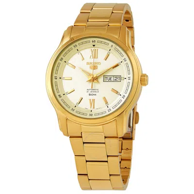 Seiko 5 Automatic Champagne Dial Men's Watch Snkp20k1s In Champagne / Gold Tone
