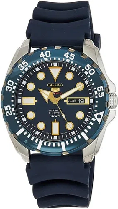 Pre-owned Seiko 5 Automatic Divers Men's Sports Blue Ion Plated Watch Srp605j2 Us4