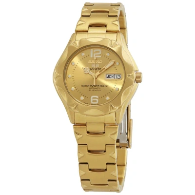 Seiko 5 Automatic Gold Dial Yellow Gold-tone Men's Watch Snz460j1