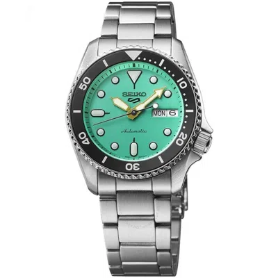 Seiko 5 Automatic Green Dial Men's Watch Srpk33k1 In Black / Gold Tone / Green