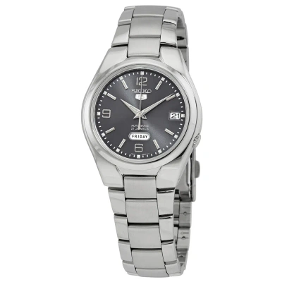 Seiko 5 Automatic Grey Dial Men's Watch Snk621 In Metallic