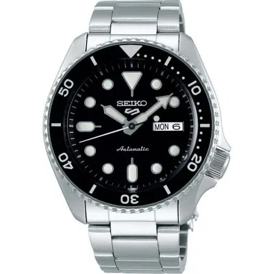 Pre-owned Seiko 5 Gents Automatic Divers Style Sports Watch Srpd55k1 Black Dial