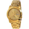 Seiko 5 Gold Dial Watch In Gold