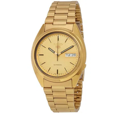 Seiko 5 Gold Dial Watch