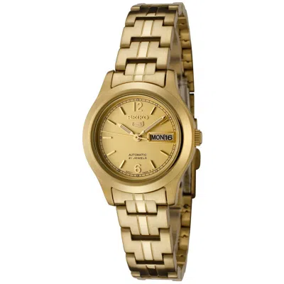 Seiko 5 Gold Dial Watch