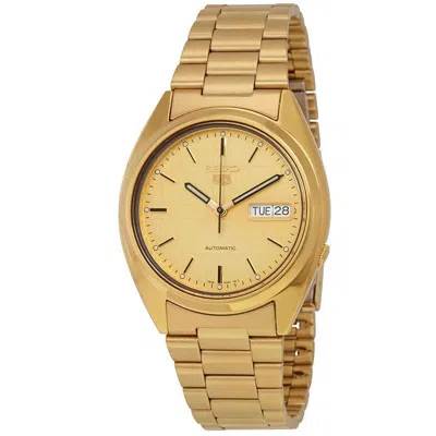 Seiko 5 Gold Dial Watch