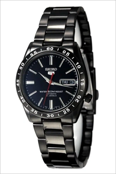 Pre-owned Seiko 5 Japan Superior Automatic Snke03k1 Black Pvd 37mm - Full Set