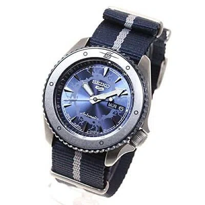 Pre-owned Seiko 5 Sbsa091 Naruto & Boruto Limited Edition Sasuke Watch Men's Flom Japan