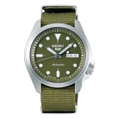 Pre-owned Seiko 5 Sport Sbsa055 Green Dial Automatic Mechanical Men Watch