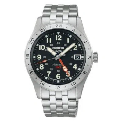 Pre-owned Seiko 5 Sport Sbsc011 Gmt Field Sports Style Automatic Mechanical Men Watch