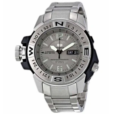 Pre-owned Seiko 5 Sport Skz221k1 Map Meter 200m Grey Dial Skz221 Automatic Men Watch
